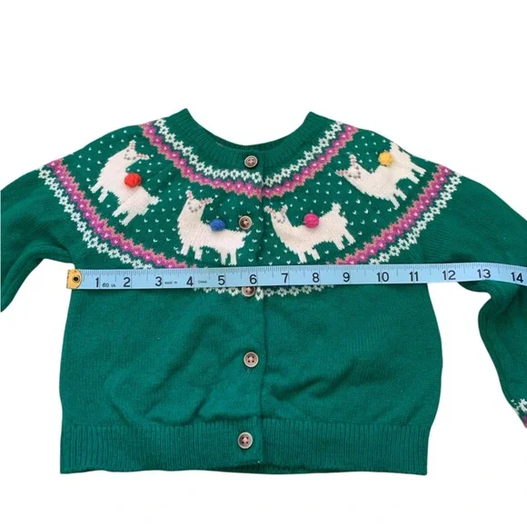 Mini Boden Fair Isle Cardigan llamas - Picture 6 of 7